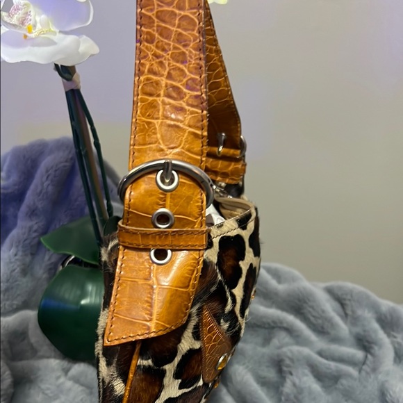 Cecconi Piero vintage Leather Brown Shoulder Bag NWT retail $129 - Picture 4 of 6